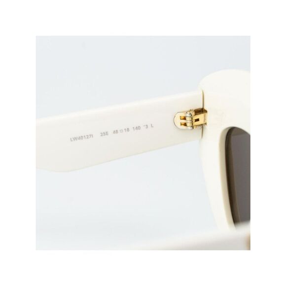 Loewe Women Sunglasses Ivory Brown Cat Eye LW40127I ANAGRAM 25E NEW AUTHENTIC main image 6